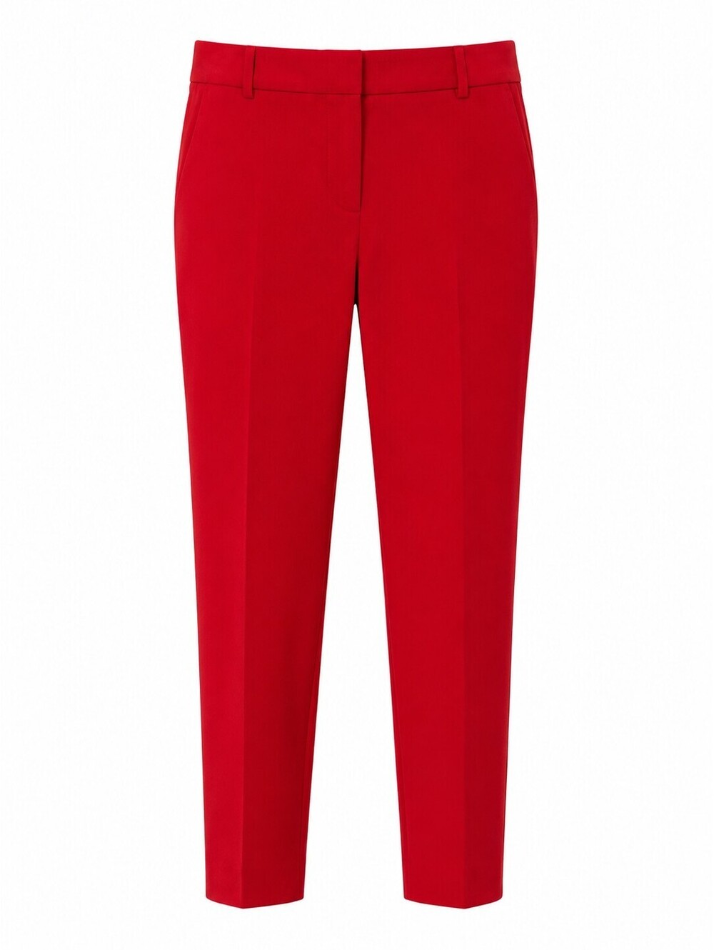 Talbots Hampshire Ankle Pants 14 Red Stretch Straight Leg Career Workwear